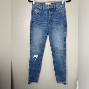 Madewell Curvy High Rise Skinny Jeans Dark Wash Women's Size 27